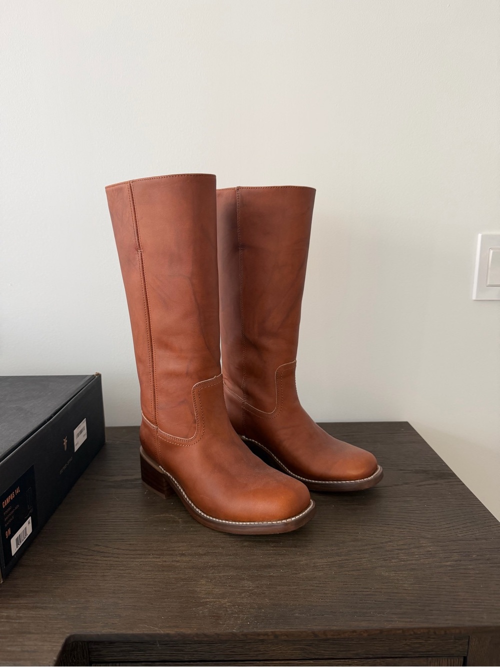 Frye Women's Tall Leather Boots - Campus 14L - Brand New